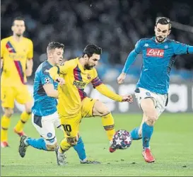  ?? FOTO: PERE PUNTÍ ?? El Barça debe jugar el 8 de agosto la vuelta de octavos ante el Nápoles