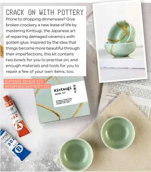  ??  ?? KINTSUGI REPAIR KIT, NOTONTHEHI­GHSTREET £15