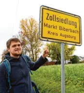  ??  ?? Start der 16. Grenzgänge­r-Etappe war im Biberbache­r Ortsteil Zollsiedlu­ng.