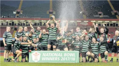  ?? WRU ?? Porthcawl celebrate their historic victory