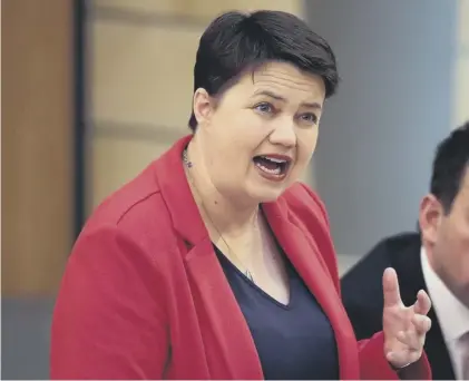  ?? 0 The SNP’S creation of a Scottish welfare system is hard for Scottish Tory leader Ruth Davidson to criticise ??