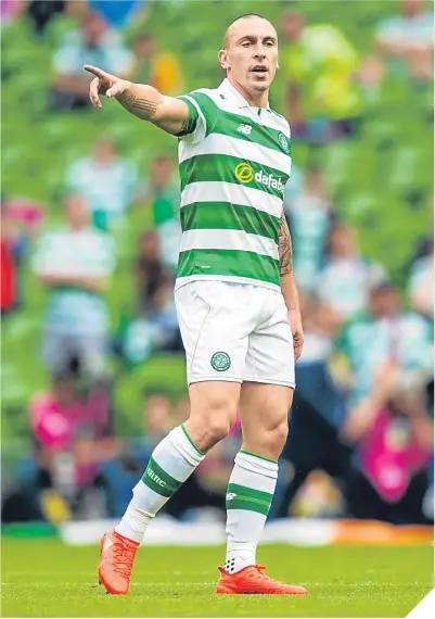  ??  ?? Scott Brown has been back in commanding form for Celtic this season.