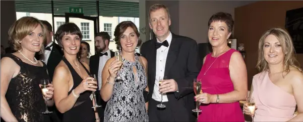  ??  ?? Louise Roche, Marie Canning, Enda Kavanagh, Andrew Owen, Marguerite Murphy and Claire Quigley at the Wexford Chamber Business Awards in Clayton Whites Hotel.
