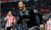  ??  ?? STRIKE FORCE: Gabbiadini celebrates his third goal since arriving in England