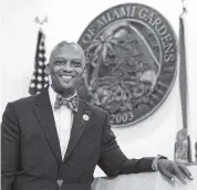  ?? DANIEL A. VARELA dvarela@miamiheral­d.com ?? Miami Gardens Mayor Oliver Gilbert was targeted for ‘deterrence.’