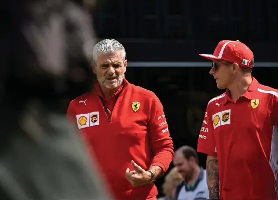  ?? FOTO: LEHTIKUVA/JOHN THYS ?? Ferrari och Kimi Räikkönens kontrakt med Sauber är de stora snackisarn­a just nu.■