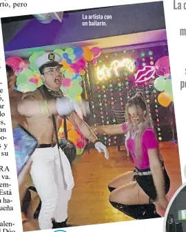  ?? Fotos: Juan Faustos - Gisella Chávez / EXTRA ?? La artista con un bailarín.