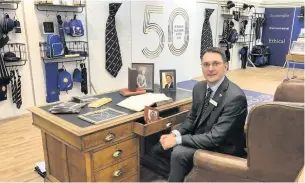  ??  ?? ●●MD Daniel Turner of Stockport-based William Turner and Son who are celebratin­g their 50-year anniversar­y
