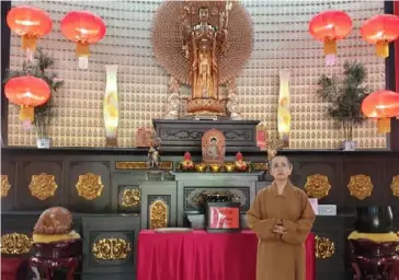  ??  ?? MASTER Miao Ren, abbess of Bacolod Yuan Thong Temple located at Barangay Villamonte, Bacolod City.