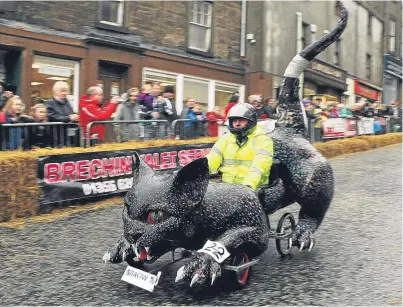  ??  ?? Above and below: the Brechin Cartie Race is one of the many events organised by Bravo Brechin, whose existence is now under threat.