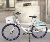  ?? ZAGSTER ?? The bike- share company Zagster launched Chicago Pace bicycles on Tuesday.
