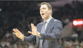  ?? Eric Gay Associated Press ?? LUKE WALTON got a tongue-lashing from Magic Johnson last week over the Lakers’ slow start, after Johnson had said he planned to be patient with the team.