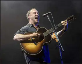  ?? AMY HARRIS — AP FILE ?? Dave Matthews performs at the Railbird Music Festival in Lexington, Ky., on Aug. 29, 2021.