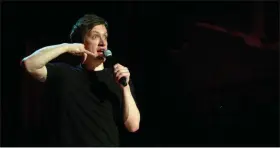  ?? NETFLIX ?? Daniel Sloss’ profile in the comedy world has been rising thanks to a couple of his specials being available on Netflix. Here he performs in “Daniel Sloss: Dark.”