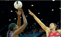  ?? GETTY IMAGES ?? Victory proved out of reach for the Swifts, as the Firebirds scraped to a 69-67 victory in the Trans-tasman Netball League final.