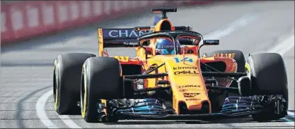  ?? FOTO: GETTY ?? Fernando Alonso quiere estar en el Top-5 de forma regular en las próximas carreras