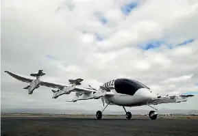  ?? SUPPLIED ?? The Kitty Hawk Cora, an autonomous electric air taxi, is already being trialed in New Zealand.