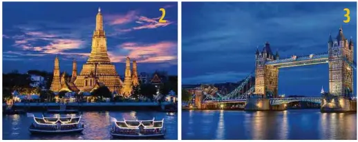  ??  ?? Bangkok: 21.25 juta (2016); 23.27 juta (2017) (naik 9.5 peratus). London: 19.19 juta 2016; 19.8 juta 2017 (naik 3.4 peratus). 3 2