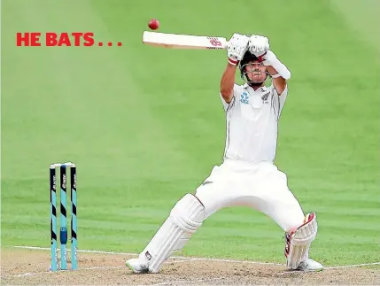  ?? PHOTOS: GETTY IMAGES/PHOTOSPORT ?? Most of Trent Boult’s shots won’t be found in any coaching manual, such as this stepaway ramp shot which went for six at Seddon Park yesterday. Below, Boult dives to take a brilliant caught and bowled to dismiss West Indies batsman Shimron Hetmyer.