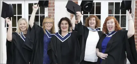  ??  ?? Michelle Devlin, Karen Spade, Veronique Didi from Enniskerry, Catherine Keane and Linda Breen.