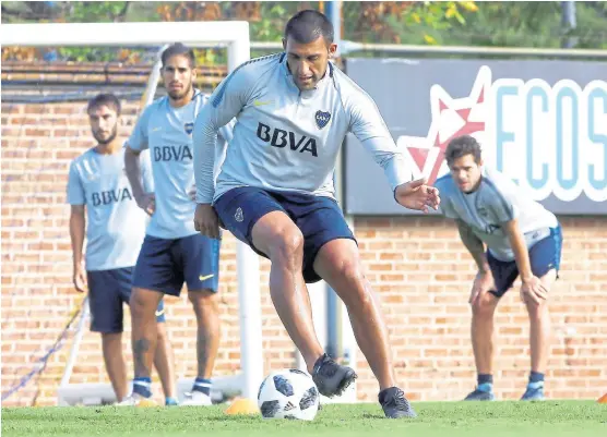  ?? PRENSA BOCA ?? Wanchope Ábila, poder de fuego para Boca; el goleador fue importante en los últimos y decisivos partidos