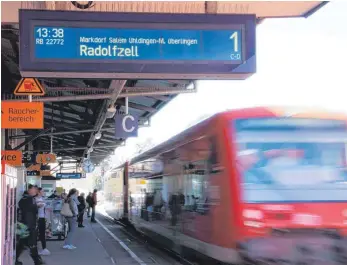  ?? ARCHIVFOTO: FLO ?? Die Gürtelbahn verkehrt zwischen Lindau und Radolfzell.