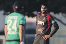  ?? Chris Whiteoak / The National ?? Ahmed Raza wants to make it up to those he let down after being suspended for three months for criticisin­g the organisati­on of the Emerging Teams Asia Cup