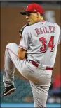  ?? GETTY IMAGES ?? Homer Bailey took the loss but pitched his first complete game since 2014 on Tuesday.