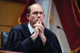  ?? BRYNN ANDERSON - THE ASSOCIATED PRESS ?? Fulton County Superior Judge Scott McAfee presides in court Feb. 27in Atlanta.