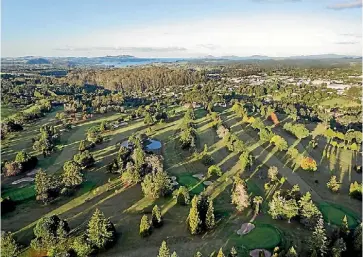  ??  ?? An aerial view of the Kerikeri Golf Club.