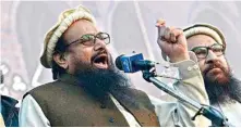  ??  ?? Washington has designated Hafiz Saeed a terrorist