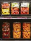  ?? Associated Press ?? Fresh fruit contains fibers that may be better for making people feel full than the types of fiber added to packaged foods such as cookies, yogurt and soda.