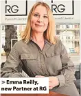  ?? ?? Emma Reilly, new Partner at RG