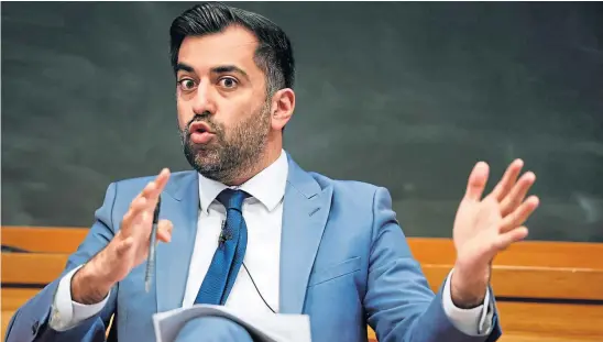  ?? ?? HOT SEAT: First Minister Humza Yousaf faces a hefty task in building broad support for an SNP-led independen­ce movement.