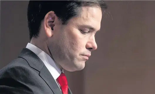  ?? Eyes on the prize: as he runs for President, Marco Rubio casts his Cuban immigrant story as the embodiment of the American Dream
GETTY ??