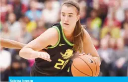  ??  ?? Sabrina Ionescu