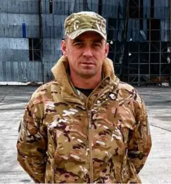  ?? ?? Vitaly Rudenko, of Ukraine’s military, was one of the only leaders with combat experience on the ground when Russian paratroope­rs tried to seize Hostomel Airport on Feb. 24. His quick thinking and the tenacious resistance of soldiers he mobilized thwarted Russia’s hopes of swiftly seizing Kyiv.