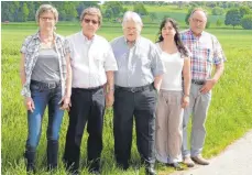  ?? FOTO: PRIVAT ?? Der Vorstand der BI „Schutzgeme­inschaft“Rißtal. Klaus Schneider (Zweiter von links) hält die eigenen Zahlen für „fundiert“.