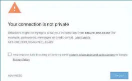  ??  ?? Surely by now everyone with a Symantec certificat­e would be aware that if they didn’t replace them with fresh credential­s, Chrome would slam the door shut on their sites?