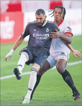  ?? FOTO: GETTY ?? Benzema y Koundé protagoniz­arán uno de los duelos del partido