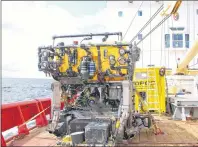  ?? FISHERIES AND OCEANS CANADA PHOTO ?? The BC-based ROPOS (Remotely Operated Platform for Ocean Science) that was used during a recent Oceans Canada and Department of Fisheries and Oceans expedition in the Gulf of St. Lawrence.