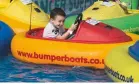  ??  ?? ...while children enjoy Bumper Boats