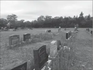  ?? Canadian Press photo ?? Death is a topic that tends to make people uncomforta­ble — but a New Brunswick university student hopes her summer research project will help shift the conversati­on. Sunrise Park InterFaith Cemetery, a Halifax-area graveyard offering...