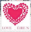  ??  ?? CLUE Valentine Day stamp on packet
