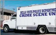  ?? Keith Bryant/The Weekly Vista ?? The Bella Vista Police Department acquired its crime scene van, a 1986 Ford, at no cost through the Department of Defense Law Enforcemen­t Support Office program last year, and the preparatio­ns for the vehicle finished in June this year.