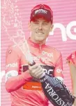  ??  ?? Australia’s Rohan Dennis leads the Giro d’Italia.