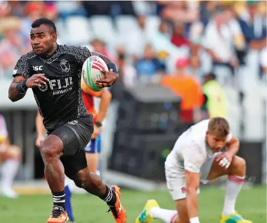  ??  ?? Fiji Airways Fijian 7s playmaker and Olympian Jerry Tuwai is in-line for the World Rugby 7s Player of the Year award. Photo: World Rugby