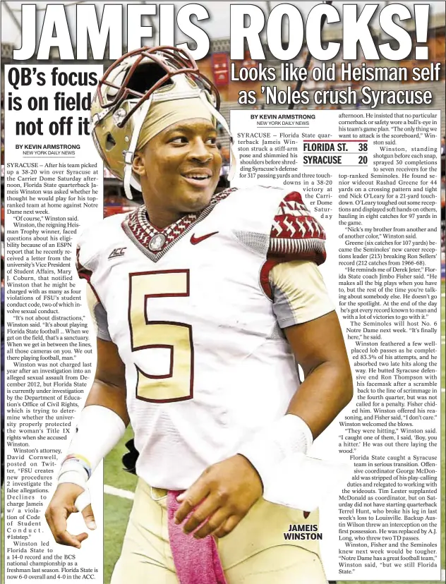  ??  ?? JAMEIS WINSTON