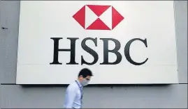  ?? REUTERS ?? At the moment, HSBC is focusing on catering to wealthy Indians from its global hubs in Singapore, London and West Asia.