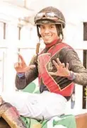  ?? COURTESY ?? Jockey Jaime Rodriguez ties wins record at Laurel Park with seven.